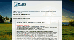 Desktop Screenshot of meboresearch.org